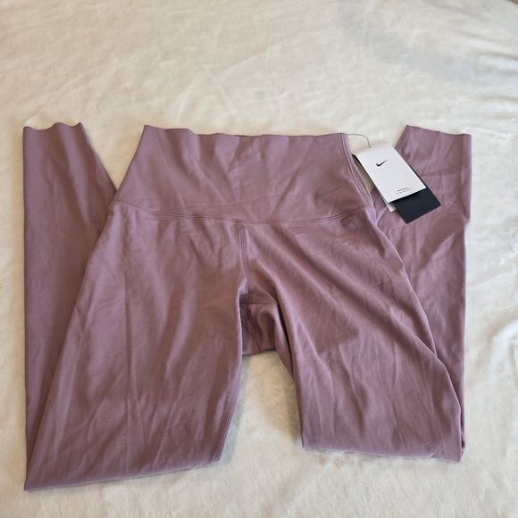 Nike Zenvy DRI-FIT leggings Size XSmall dusty rose/mauve New Training High Rise - Picture 2 of 12